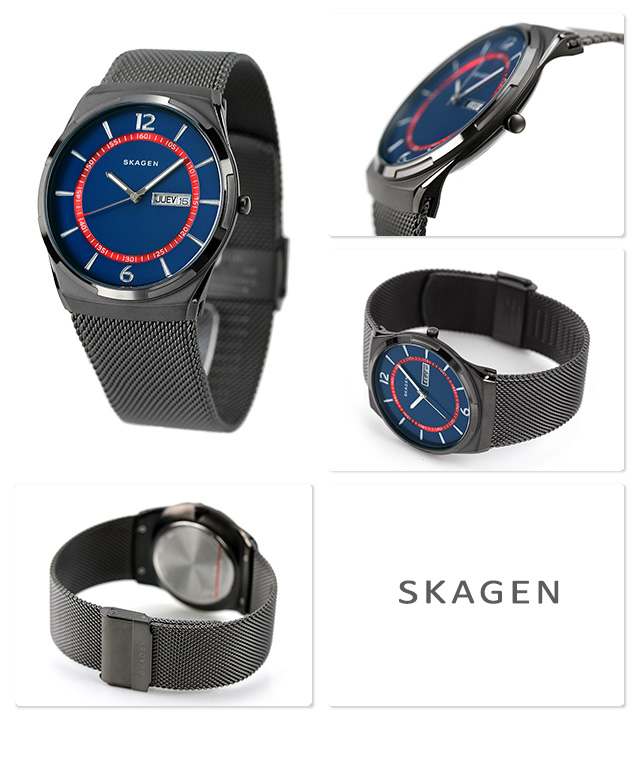 スカーゲン メルビー 40mm メンズ 腕時計 SKW6503 SKAGEN ブルー