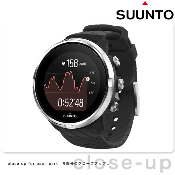 スント Suunto 9 Black スマートウォッチ メンズ レディース 腕時計