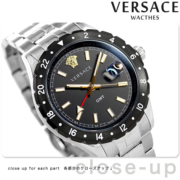 ヴェルサーチ 時計 メンズ 腕時計 ヘレニウム GMT 42mm VE1100219 