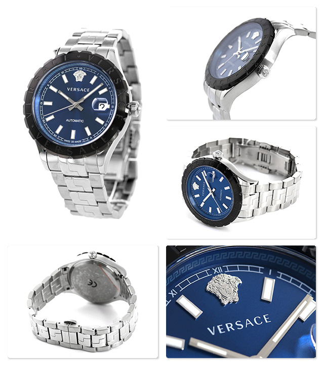 ヴェルサーチ 時計 メンズ 腕時計 ヘレニウム 42mm 自動巻き VEZI00219 VERSACE ヴェルサーチェ ブルー