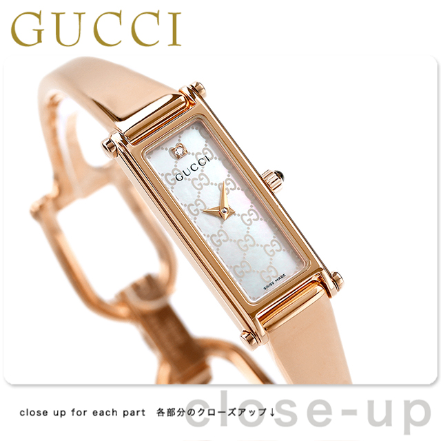 グッチ 時計 レディース GUCCI 腕時計 1500 ダイヤモンド ホワイト 