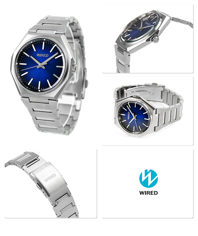 セイコー ワイアード リフレクション 3針 クオーツ メンズ 腕時計 AGAK405 SEIKO WIRED ブルー メンズ 腕時計のななぷれ