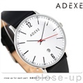 アデクス ADEXE ユニセックス デイト 41mm 革ベルト 2046B-02 腕時計 グランデ