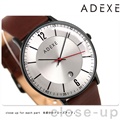 アデクス ADEXE ユニセックス デイト 41mm 革ベルト 2046B-03 腕時計 グランデ