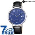 シチズン コレクション レコードレーベル 流通限定モデル エコドライブ ソーラー メンズ レディース 腕時計 AU1081-01L CITIZEN RECORD LABEL ブルー×ブラック