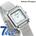 フェラガモ Ferragamo 時計 レディース スイス製 スクエア SFBY00119 腕時計 ホワイトシェル