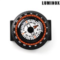 ルミノックス 3000 3050 8800 シリーズ 腕時計用 リストコンパス 方位磁石 腕時計用 コンパス JAC.COMP24.PL LUMINOX ホワイト×ブラック