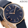 アデクス ADEXE ユニセックス デイト 33mm 革ベルト 2043A-06 腕時計 プチ