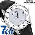 シチズン エコドライブ 電波 日本製 カレンダー 薄型 革ベルト AS1060-11A CITIZEN メンズ 腕時計