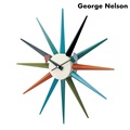 ジョージ ネルソン サンバースト クロック クオーツ 掛時計 クロック GN396C George Nelson マルチカラー