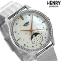 ヘンリーロンドン 時計 ムーンフェイズ レディース HL35-LM-0329 HENRY LONDON 腕時計 月齢表示 ホワイトシェル
