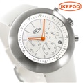 アイクポッド クロノポッド 44mm クロノグラフ クオーツ メンズ 腕時計 IPC013SILW IKEPOD ホワイト