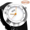 アイクポッド メガポッド 46mm 自動巻き メンズ 腕時計 IPM005SILB IKEPOD ホワイト×ブラック