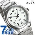 セイコー アルバ メンズ レディース 腕時計 カレンダー チタン AQGJ406 SEIKO ALBA クオーツ ホワイト
