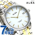 セイコー アルバ ブレスレット クオーツ メンズ 腕時計 AQGK441 SEIKO ホワイト×ゴールド
