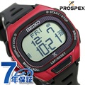 セイコー ランニングウォッチ メンズ 腕時計 ソーラー デジタル SBEF047 SEIKO プロスペックス レッド×ブラック