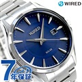セイコー ワイアード ソーラー メンズ 腕時計 AGAD411 SEIKO WIRED ブルー