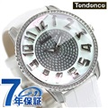 テンデンス トゥインクル スワロフスキー クオーツ メンズ レディース 腕時計 TY132007 TENDENCE ホワイト