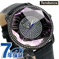 テンデンス トゥインクル スワロフスキー クオーツ メンズ レディース 腕時計 TY132009 TENDENCE パープル×ブラック
