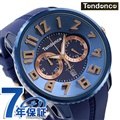 テンデンス アルテック ガリバー クロノグラフ クオーツ メンズ 腕時計 TY146008 TENDENCE ネイビー