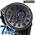 テンデンス アルテック ラグジュアリー クロノグラフ スワロフスキー クオーツ メンズ 腕時計 TY146009 TENDENCE