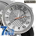 テンデンス クレイジー ミディアム 42mm 腕時計 TY930066 TENDENCE ブラック×グレー