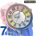 テンデンス ディカラー クオーツ メンズ レディース 腕時計 TY933003 TENDENCE マルチカラー×ピンク