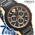 ヴェルサーチ キャラクター クロノグラフ スイス製 メンズ 腕時計 VEM800418 VERSACE ブラック 新品