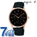 【ショッパー付】 アニエスベー マルチェロ 日本製 クオーツ メンズ 腕時計 FBRT969 agnes b. ブラック