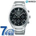 セイコー ワイアード クロノグラフ ソーラー メンズ 腕時計 AGAD417 SEIKO WIRED ブラック