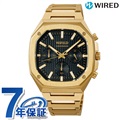 セイコー ワイアード 8角モデル クロノグラフ メンズ 腕時計 AGAT446 SEIKO WIRED ブラック×ゴールド