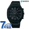 セイコー ワイアード 8角モデル クロノグラフ メンズ 腕時計 AGAT447 SEIKO WIRED オールブラック 黒