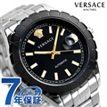 ヴェルサーチ ヘレニウム 42mm 自動巻き メンズ 腕時計 VEZI00321 VERSACE ブラック