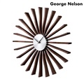 ジョージ ネルソン フラッター クロック クオーツ 掛時計 クロック GN001 George Nelson ブラウン