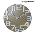 ジョージ ネルソン ミラー クロック クオーツ 掛時計 クロック GN412 George Nelson グレー