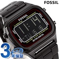 フォッシル レトロデジタル 40mm メンズ 腕時計 FS5845 FOSSIL オールブラック 黒
