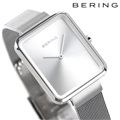 ベーリング スマート スクエアコレクション 28mm クオーツ レディース 腕時計 14528-000 BERING シルバー