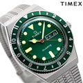 タイメックス キュー タイメックス 38mm クオーツ メンズ 腕時計 TW2U61700 TIMEX グリーン