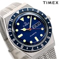 タイメックス キュー タイメックス 38mm クオーツ メンズ 腕時計 TW2U61900 TIMEX ネイビー