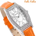 フォリフォリ 時計 エアーラインズ 24mm  クオーツ レディース 腕時計 WF7A018SPS-OR Folli Follie シルバー×オレンジ