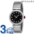 ブルガリ ルチェア 自動巻き 腕時計 レディース ダイヤモンド BVLGARI LU33BSSD/11.T ブラック 黒 スイス製
