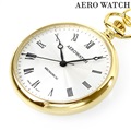 アエロウォッチ 手巻き 懐中時計 AEROWATCH 40828-JA02 シルバー スイス製