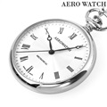 アエロウォッチ 手巻き 懐中時計 AEROWATCH 40828-PD02 シルバー スイス製