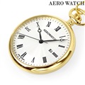 アエロウォッチ クオーツ 懐中時計 AEROWATCH 45828-JA01 ホワイト 白 スイス製