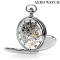 アエロウォッチ 手巻き 懐中時計 AEROWATCH 57819-AA01 スケルトン スイス製