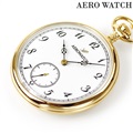 アエロウォッチ 手巻き 懐中時計 AEROWATCH 50827-JA02 ホワイト 白 スイス製
