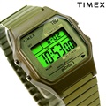 タイメックス クラシックデジタル タイメックス80 クオーツ 腕時計 メンズ レディース クロノグラフ TIMEX TW2U94000 グリーン 