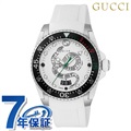 グッチ 時計 ダイヴ クオーツ 腕時計 メンズ レディース GUCCI YA136330 ホワイト 白 スイス製