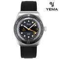 イエマ ミーングラフ スー・マリーン Y60 自動巻き 腕時計 メンズ YEMA YMEAN22-CRBS ダークグレー ライトマットグレー ブラック 黒 フランス製