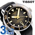 ティソ T-スポーツ シースター 2000 プロフェッショナル 自動巻き 腕時計 メンズ TISSOT T1206071744101 アナログ ブラックグラデーション ブラック 黒 スイス製